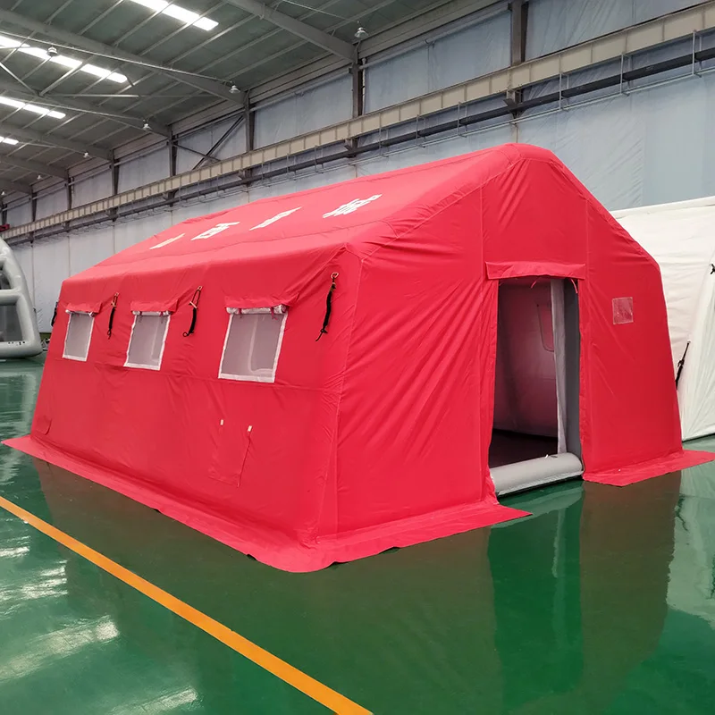 Factory Customized Waterproof Hiking Camping Outdoor Inflatable Air Fire Tent inflatable emergency medical tents