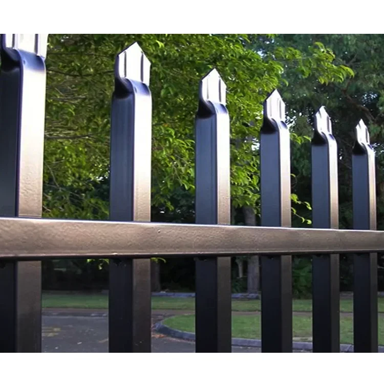 Fence panels aluminium newly design black aluminum fence 75 type aluminum profile fence