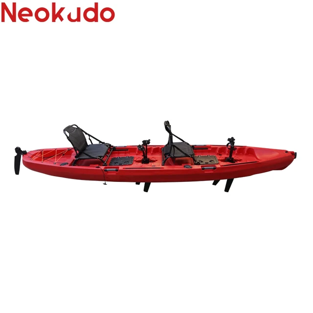 hands-free 4M double seats pedal kayak fishing 2 person with pedal system