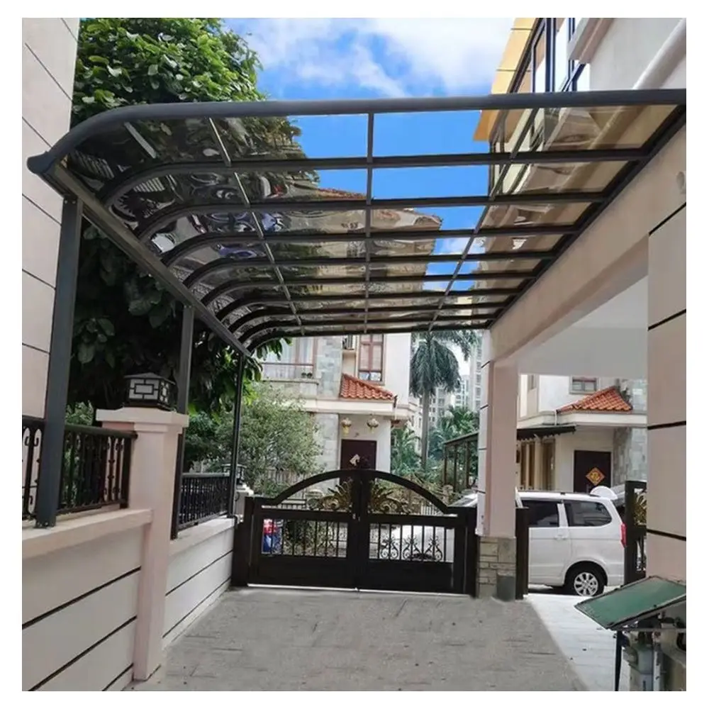 Sun Rain Shade Outdoor Awnings Patio Polycarbonate Roofs Garden Cover Aluminum Roof Awning Terrace Canopy