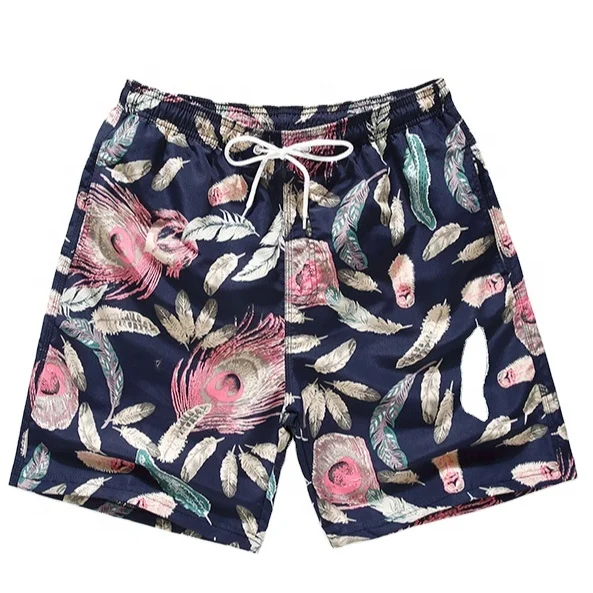 
Wholesale Mens Lined Beach Pants Custom Male Swimming Print Surf Board Shorts Swim Trunks2021 