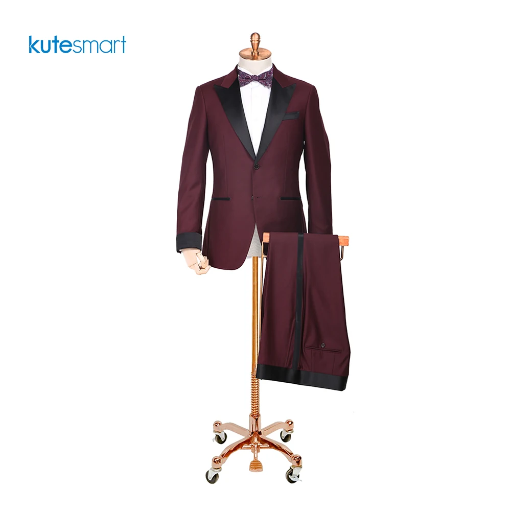 
Kutesmart Made to Measure Mens Elegant Tuxedo Suits Slim Fit Men Wedding Suit Tuxedo Suit Blazer 