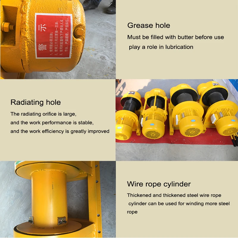 CD1 Type Aluminum Shell Electric Winch 2 Ton Capacity 220v 380v Mini Electric Winch for Manufacturing Plant