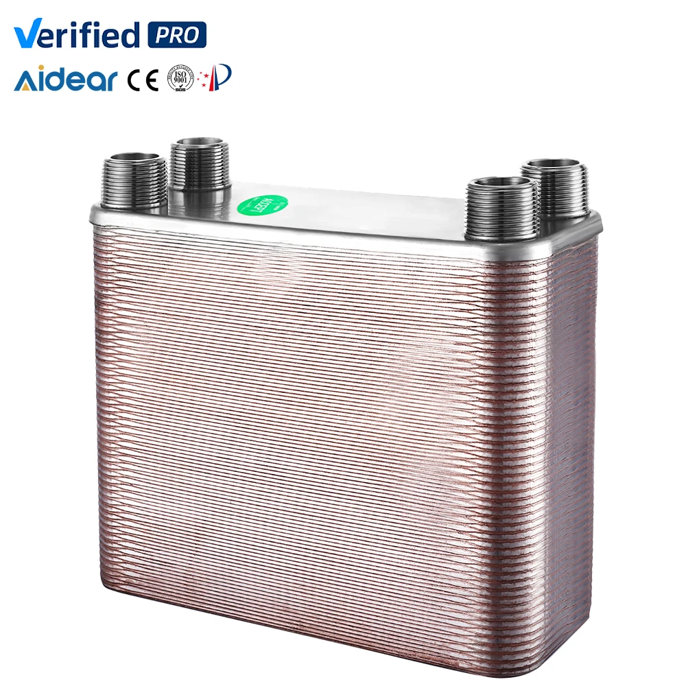 Aidear Brazed PHE Plate Heat Exchanger for Domestic Hot Water Heating
