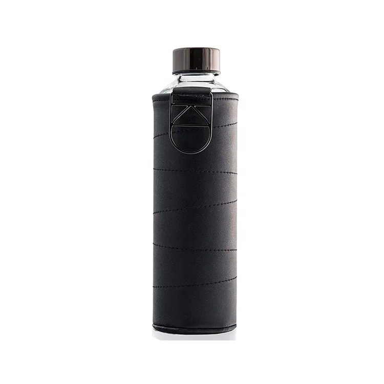 Hot selling luxury high quality Leakproof leather sleeve amazon clear gym water bottles