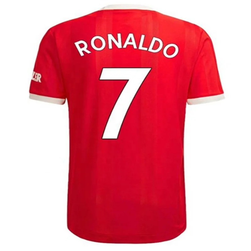 Wholesale Blank #7 Ronaldo Soccer Shirts Hot Sale Man Thailand Quality Ronaldo United Soccer Jersey