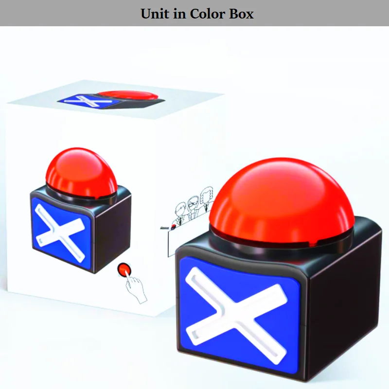 2020 China 120 DB battery push sound box quiz curiosidades Sound Button Trivia Quiz Got Talent Buzzer