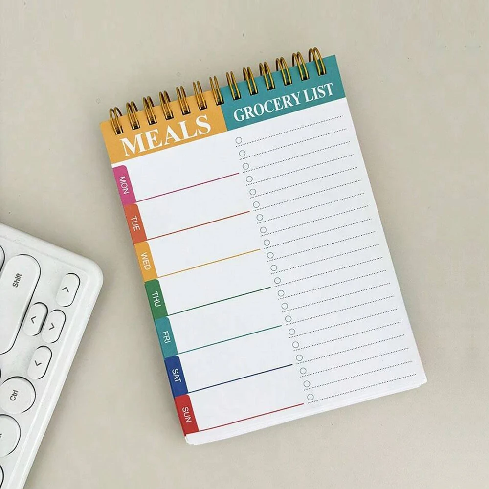 Wholesale Promotional gift planner printed diary custom magetic A5 notebook journal meal planner