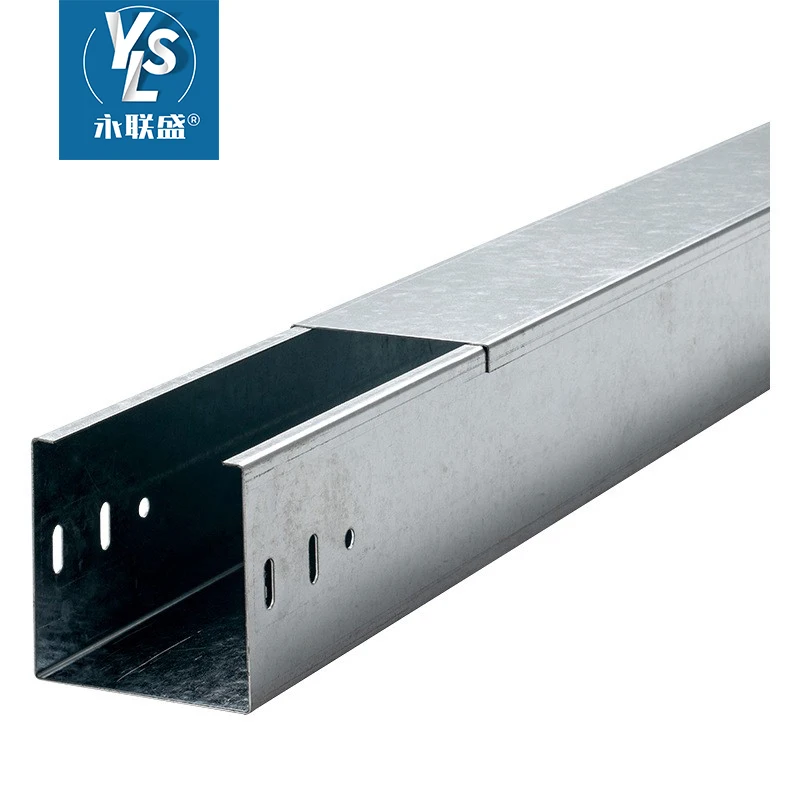 YLS Cable Trunking Fittings Fireproof Durable Hot-dipped Galvanized Metal Cable Trunking