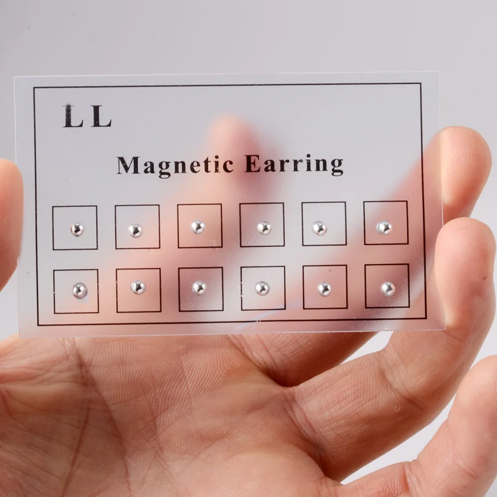 12pcs/Set Magnet magnetic Earrings Tragus Cartilage Lip Labret Stud non pierced earrings clip on earrings