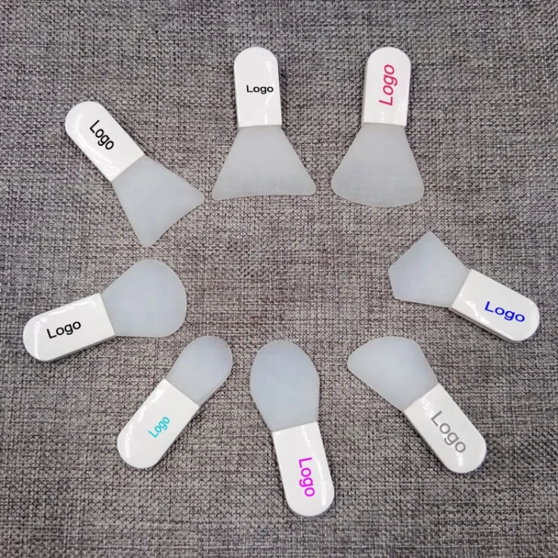 Custom Logo Mask Facial Applicator Silicone Mask Brush Mini Spatula For Lotion Gel Cream