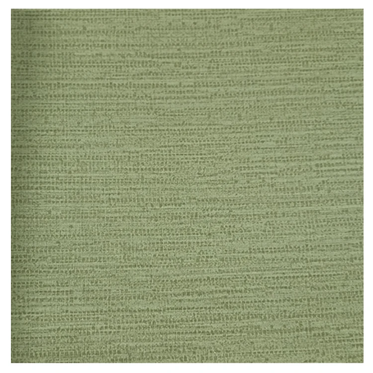 Zhejiang Vinyl Cleanable Scrim Backing Cloth Fabric Decor Wall Covering With Green Color