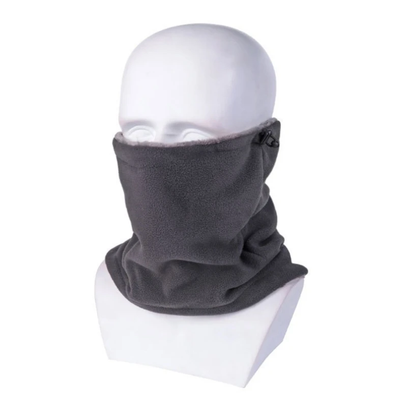 Winter Warmer Face Fleece Bandana Scarf Sports Skiing Tube Neck Gaiter Fleece Cover Thick Hiking Cycling Bandana for Men Women