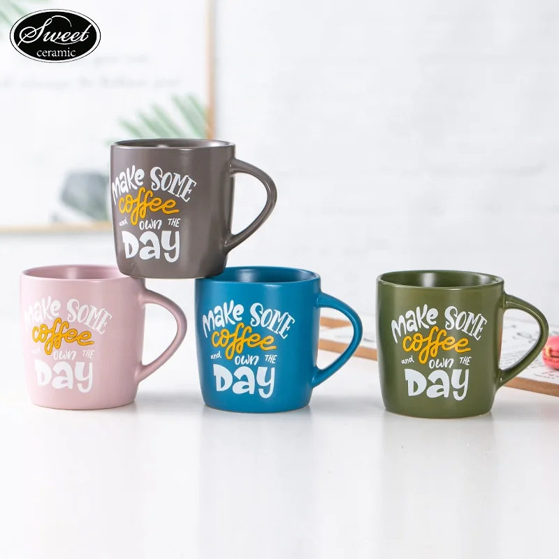 2024 best selling customize porcelain tea cup water beer  Christmas cup 350ml ceramic  coffee mug for gift