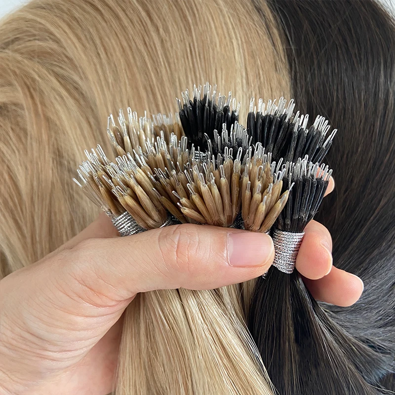 100% Remy Double Drawn Cuticle Aligned Hair Wholesale Suppliers for Silky Straight Nano Ring, I, U, V, K, Flat Tips Extensions