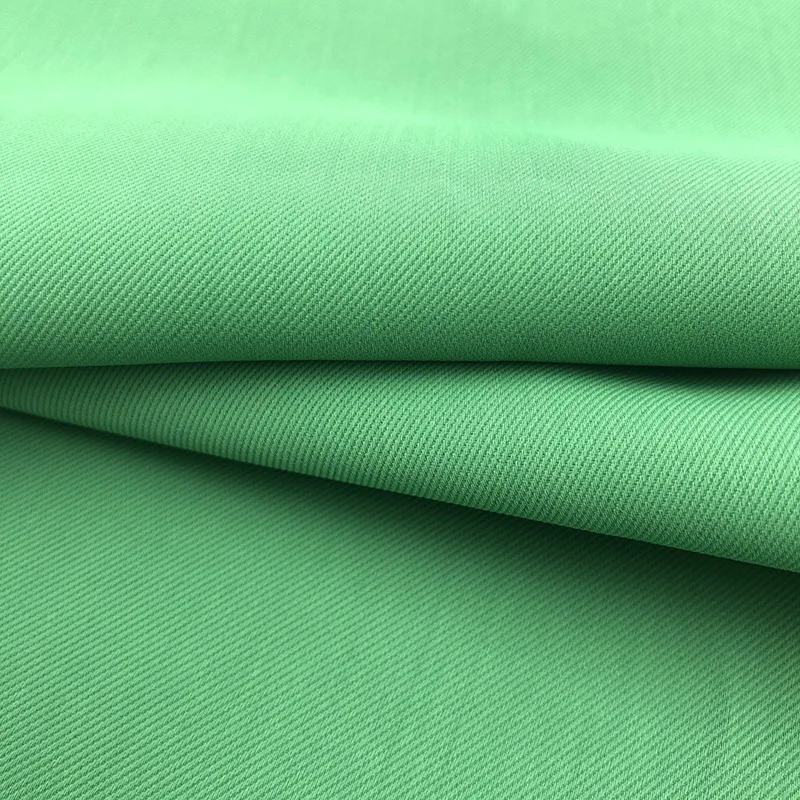 Polyester Spandex TC CVC Poplin Woven Poly Cotton Fabric Plain Pants Uniform Polyester Cotton Twill Drill Workwear Fabric