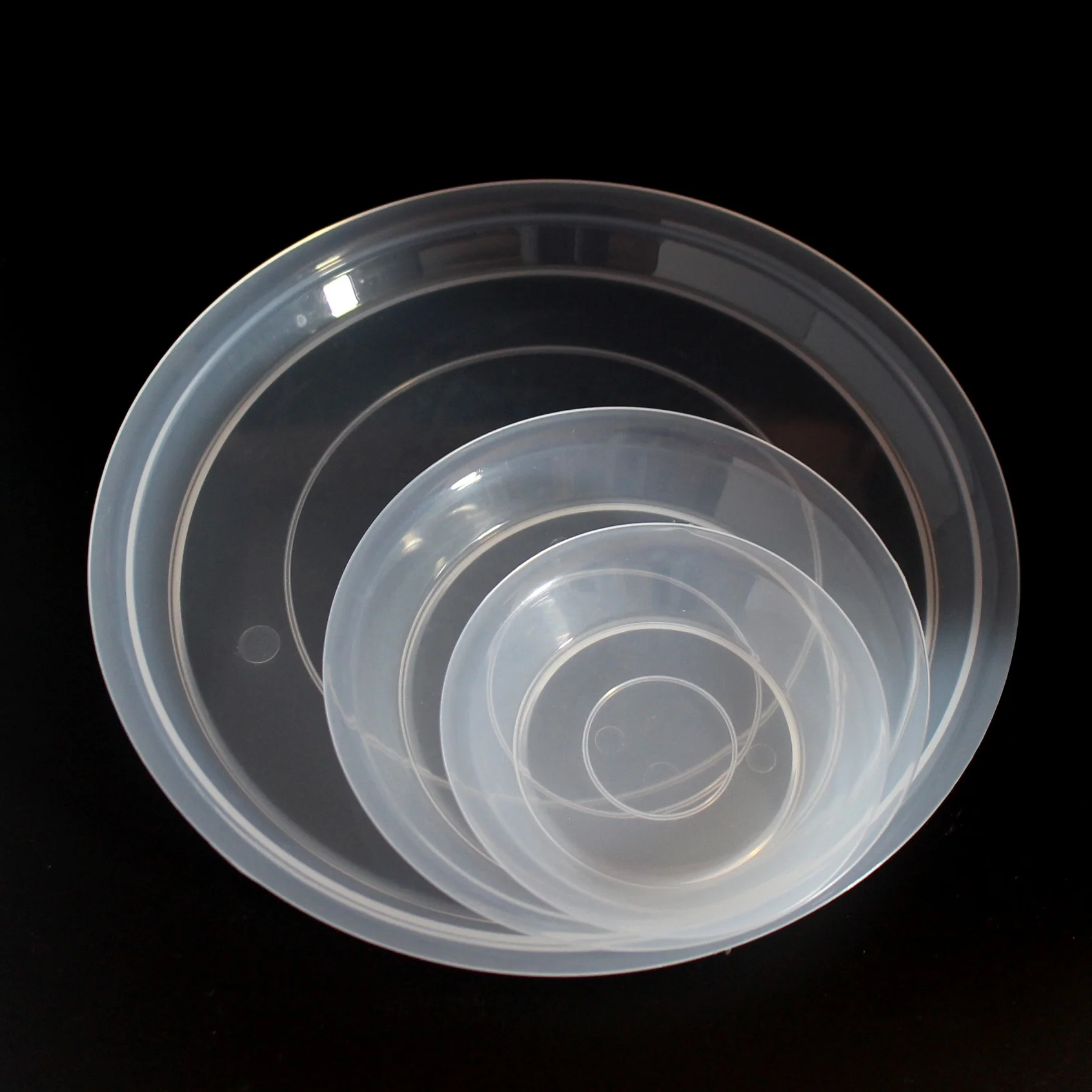 Factory Direct Garden 2.5 3 4 5 6 7 8 9 Inch Plastic High Transparent Round Orchids Plant Planter Pot