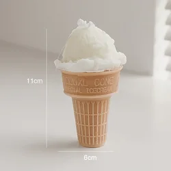 Hot New Product Funny Ice Cream Shaped Candle With Plant Essential Oil Private-label Gifts Ice Cream Candles