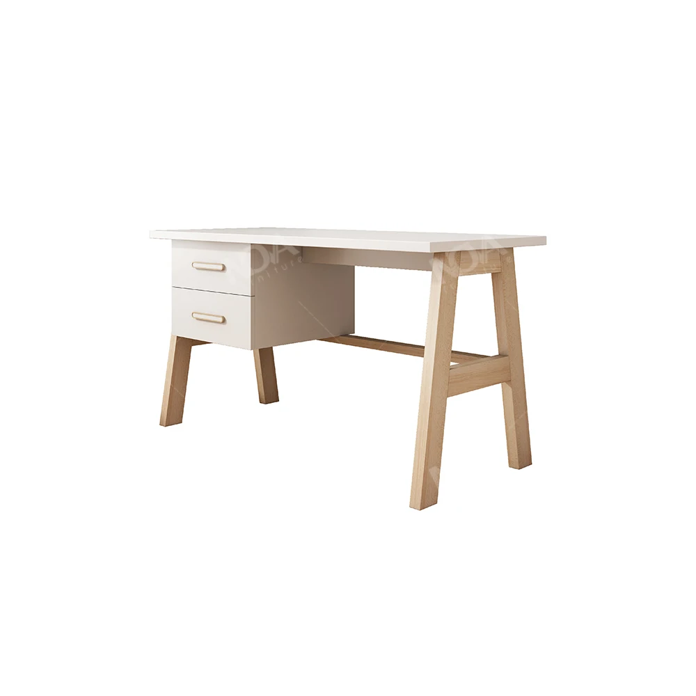 Q&N Furniture Kids Room Home And School Furniture Kids Wooden Boys And Girls Study Corner Desk With Storage Drawers