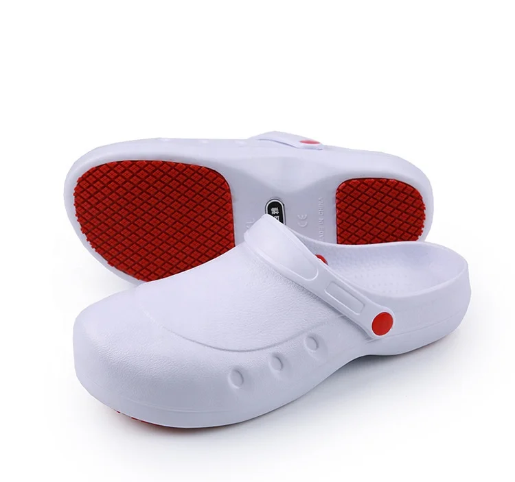 Factory Wholesale Unisex Food Industry Steel toe Waterproof Anti Slip Oil Proof Chef Shoes Hospital Nurse clog safety shoes