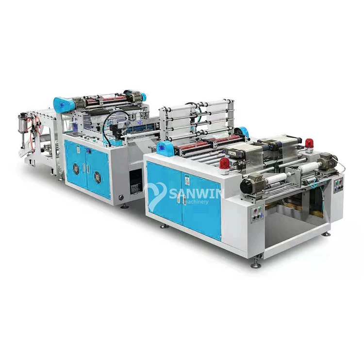 High Speed Disposable Garbage Trash Rubbish Plastic Bags On Roll Making Machine PE PP Rolling Bag Making Machine