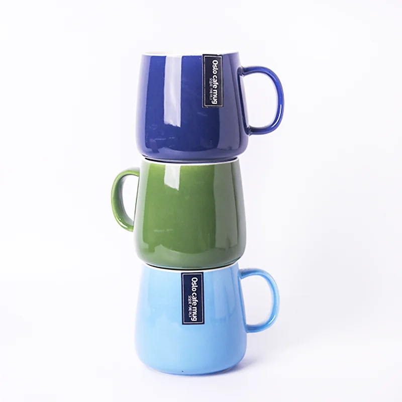 Factory Wholesale 520 ml Ceramic colourful Glaze Coffee Tea Mug Cheap Price Stoneware Coffee Cup