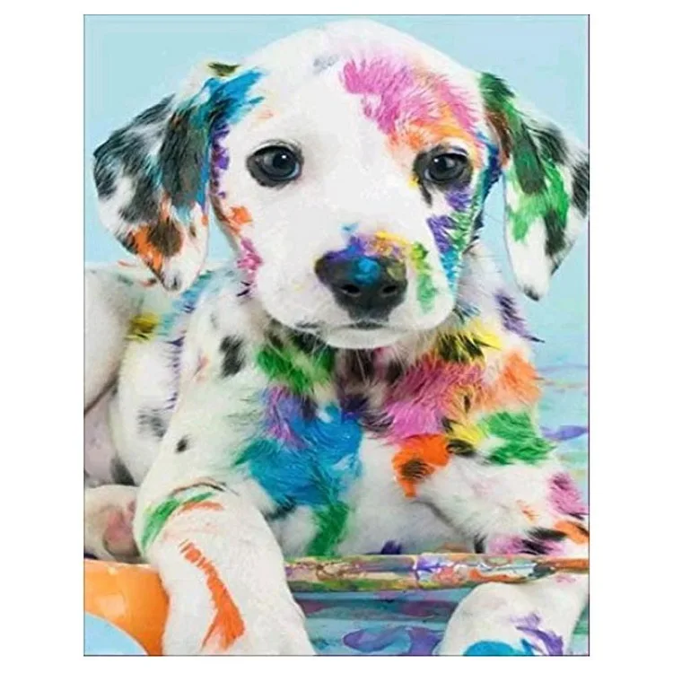 Картина с изображением милой собаки алмазная живопись декоративные материалы квадратные алмазы ab