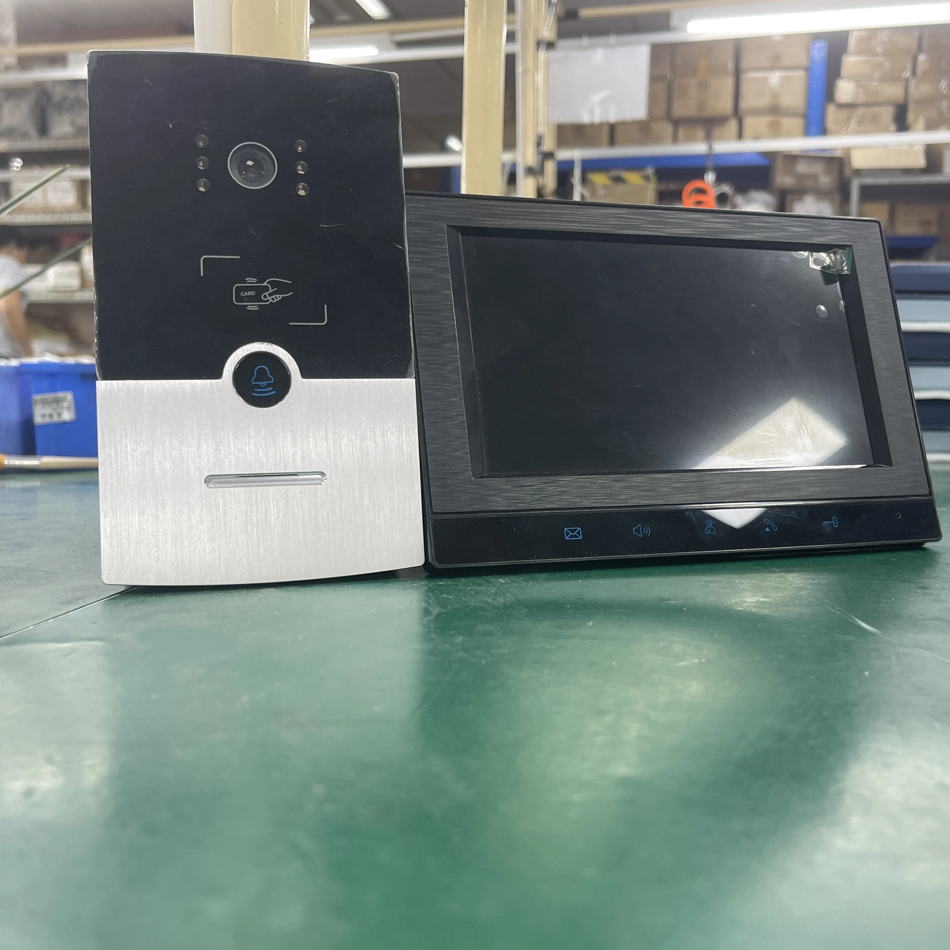 IP SIP touch screen 7 inch Professional apartment building video intercom