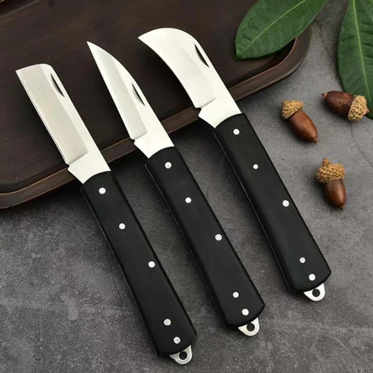 High Quality grafting knife Steel Blade Wood Handle Sharp Garden Plant Cutting Knife Garden Japanese Garden Knife Grafting