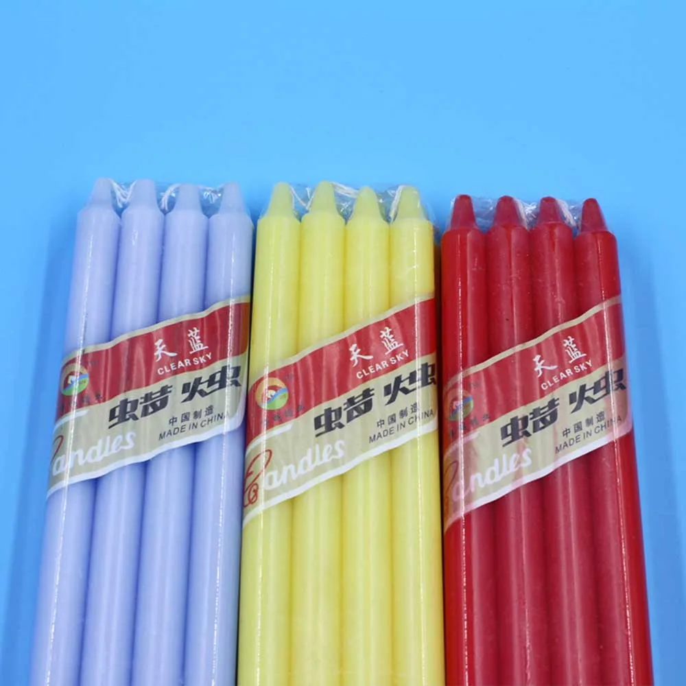 Wholesale Home church Small Size parafin wax Low Price Colorful bougies candles