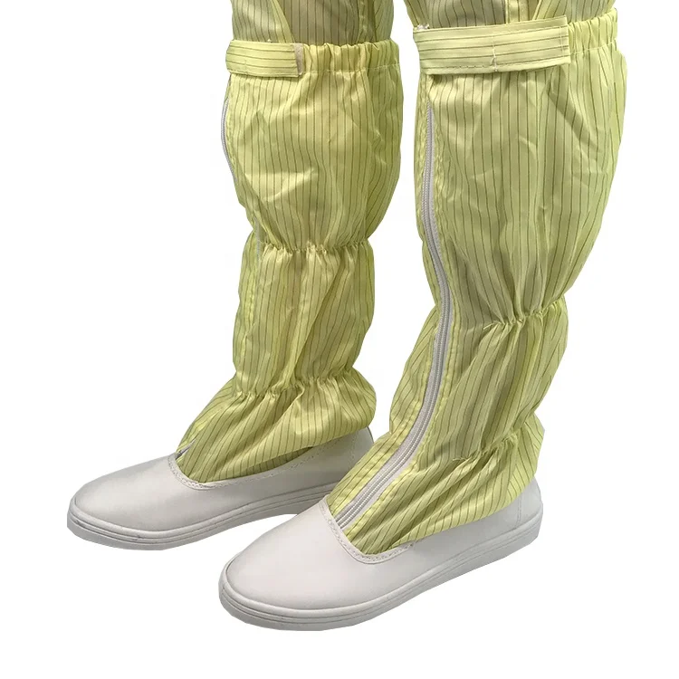 
16 Years Supplier Anti-static Working Footwear Long Boot Leg Workshop Esd Boots Safety Shoes For Electronics Industry Cleanroom 