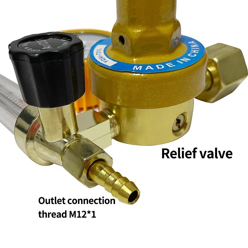 Mig Tig Welder Accessories Argon CO2 O2 Gas Pressure Regulator Pressure Reducer Regulator Valve Gas Pressure Regulating Valve