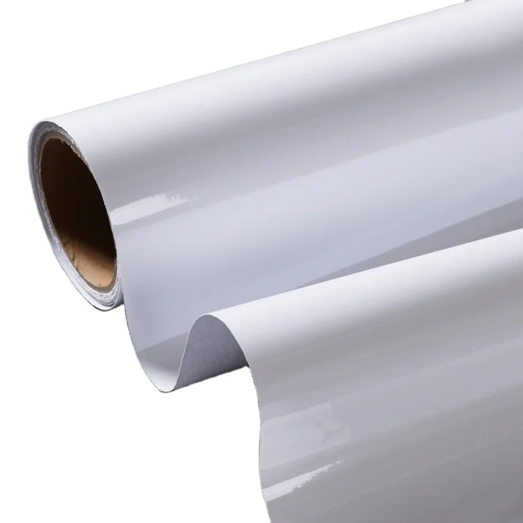95gsm Водонепроницаемая прозрачная односторонняя голографическая самоклеящаяся глянцевая пленка холодного ламинирования из ПВХ