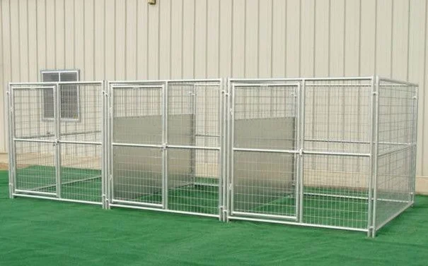 High Quality Dog Cage Run Welded Mesh Panel Dog Kennel with Roof