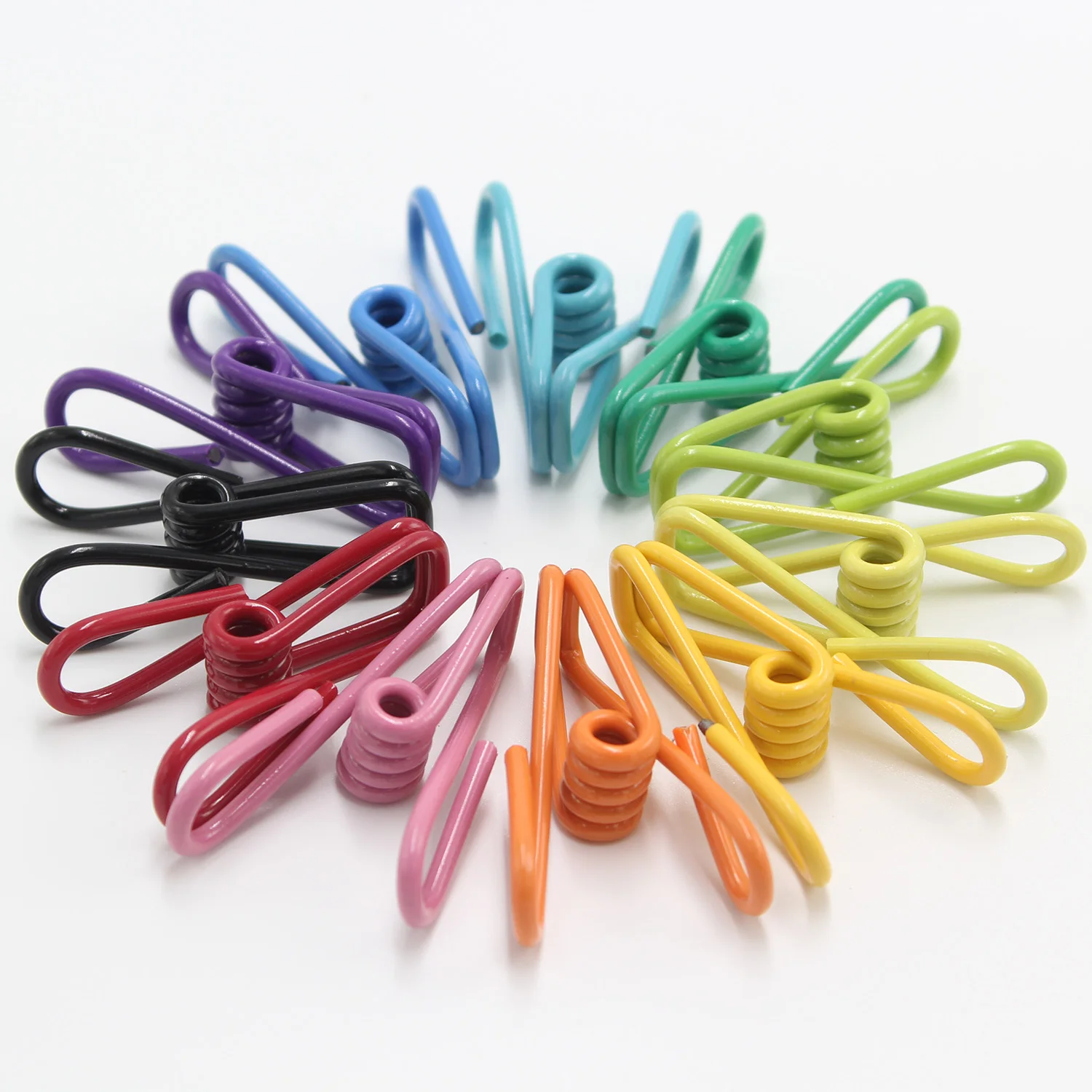hook tie  wire rope plastic stainless steel metal PVC Coated  spring chip  Food and Snack Chip Bag Sealing Clips  pvc clip