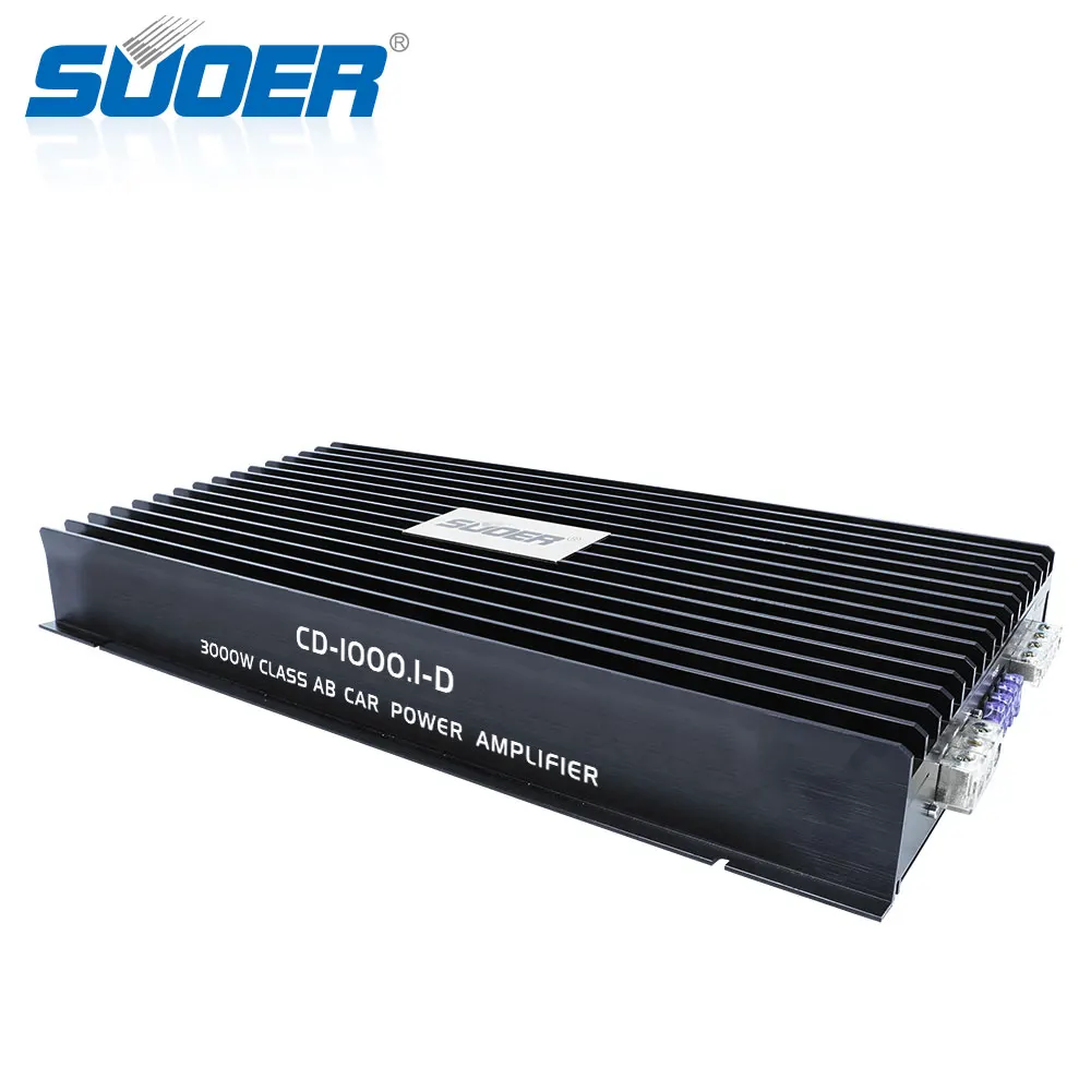 Suoer CD-1000.1-D 12V high quality car 12 volt 24 amplifier 3000w
