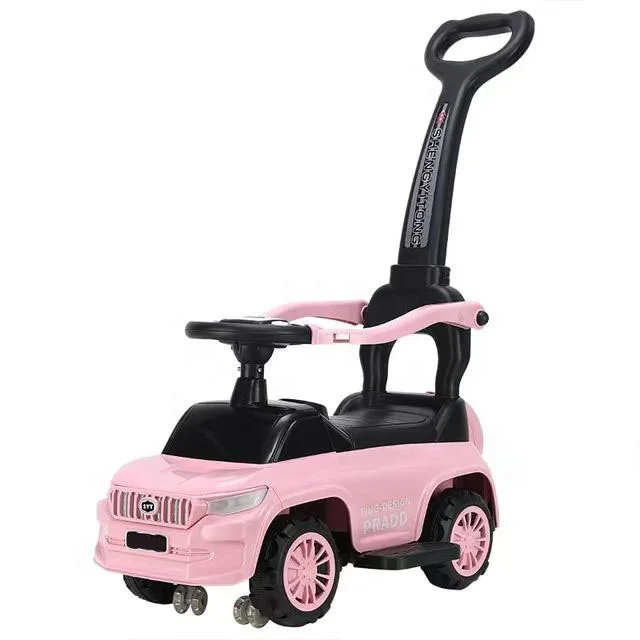 imported China new modal baby ride on toy walker foot to floor mini sliding car with detachable push handle for kids 1-3 years