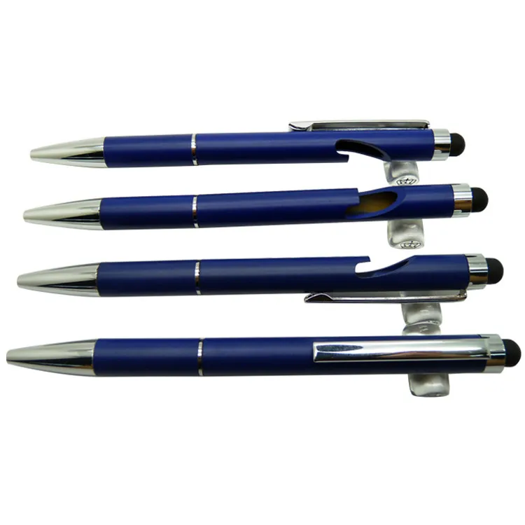 Stainless Steel Beer Bottle Opener Ball Pen Wine Bottle Opener Pen