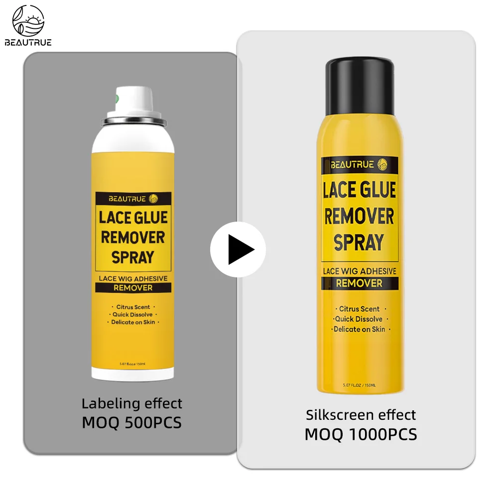 Free Sample 250mL 150mL 100mL 80mL Lace Wig Glue Remover Spray Waterproof For Adhesive Holding Aerosol Melt Remover Spray