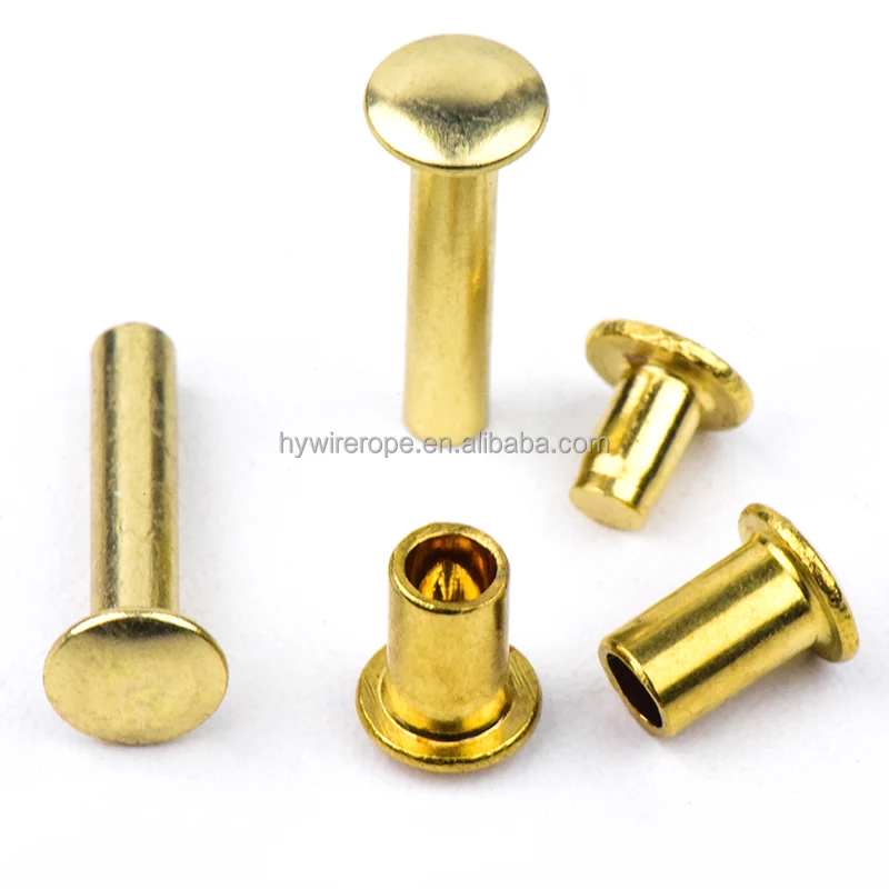 Custom Nonstandard Metal Brass Round Head Rivets Nameplate