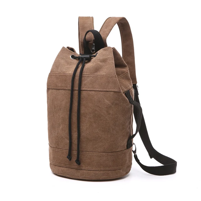 BEARKY factory oem custom logo heavy duty gym sport drawstring canvas backpack bag