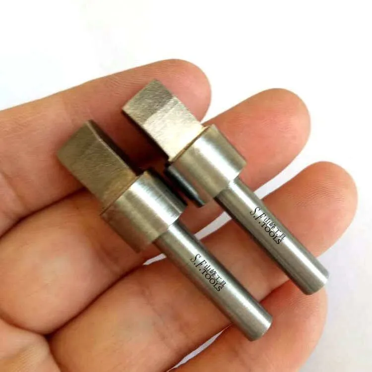 Multi-point diamond trimmer for grinder wheels