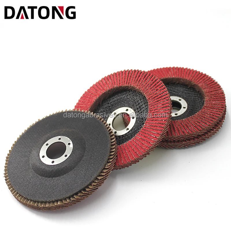 Datong factory 5*7/8 inch 125*22mm Ceramic Cloth Flap Disc Grit 36 abrasives wheel grinding disc  for Metal and Stainless Steel
