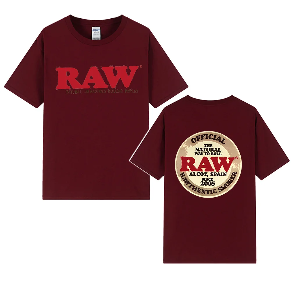 Cheap Price Custom DTF DTG Screen Printed Backwoods Cookie RAW 100% Cotton Hip Hop Casual Streetwear T Shirt