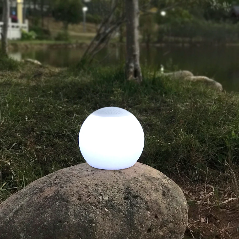 Custom Portable Garden Wireless Rechargeable Lighted Swimming Pool Balls Color Changing Glowing Led Bluetooth Speaker Ball Light