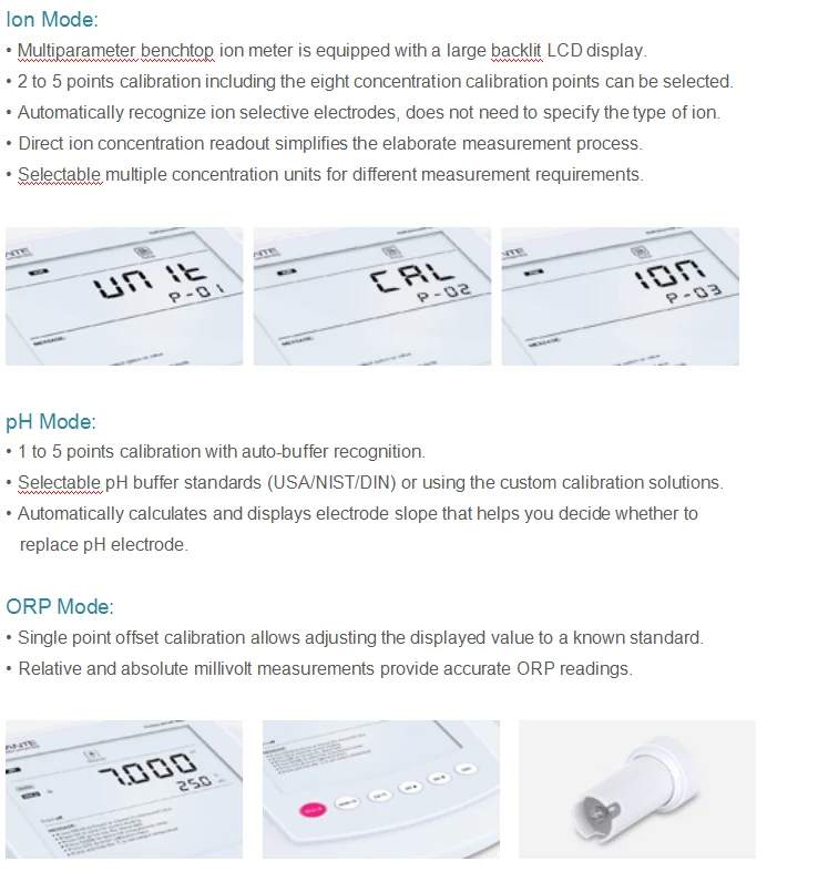 Bante930 Precision Desktop pH/ORP/Ion Meter ion tester price