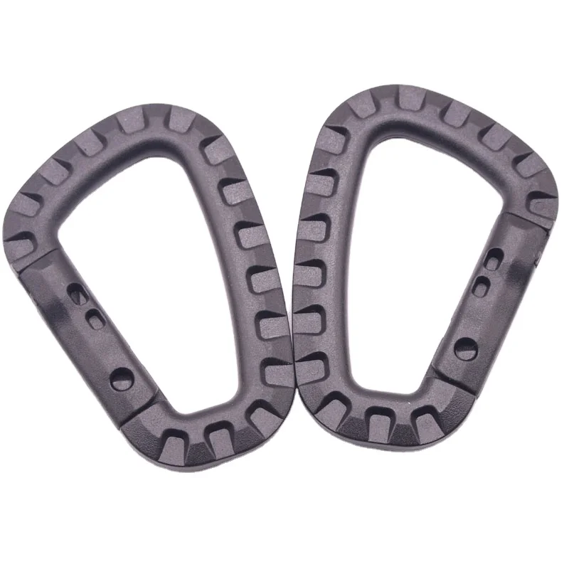 High Quality Durable New Plastic Tactical Buckle Sports Carabiner