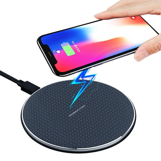 10W Fast K8 Qi Wireless Charger Metal Alloy Universal Charger Pads Quick Fast Charging Wireless Phone Chargers for iphone13 12