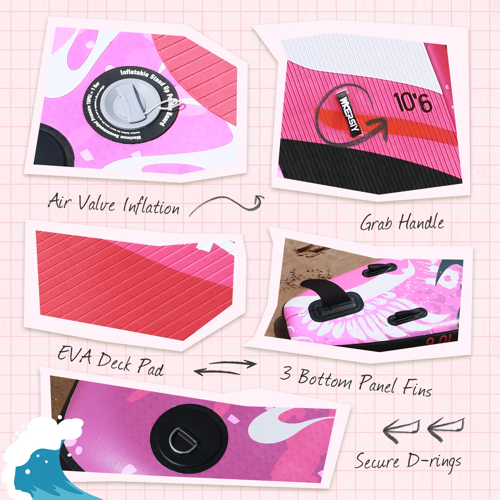 Hot Sale wholesale  new design inflatable sup board  stand up paddle board