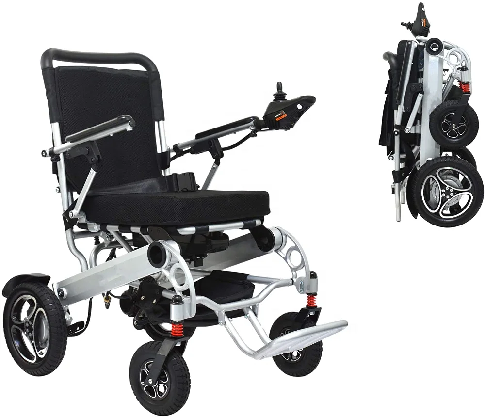 lightweight electric wheelchair foldable motorized wheelchair easy transport